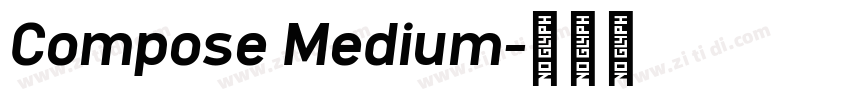 Compose Medium字体转换